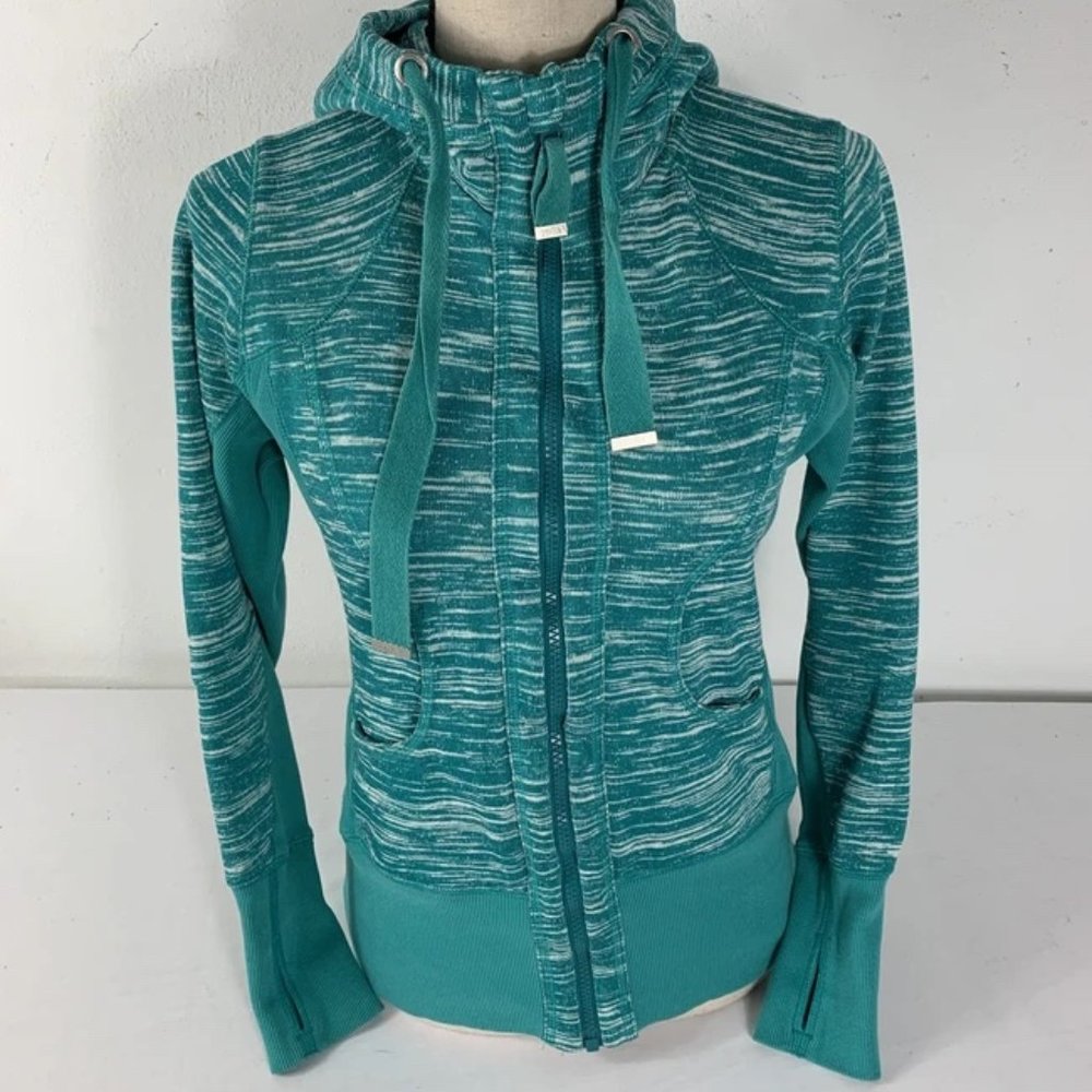 ⭐️EUC⭐️ ZELLA Teal Hooded Athletic Jacket